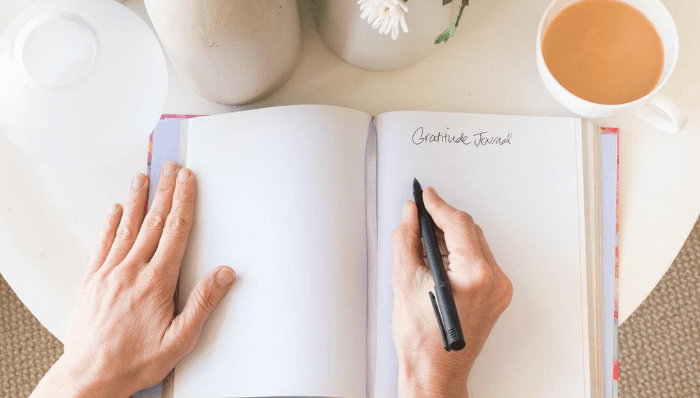 Journaling is a great bedtime routine for anxiety